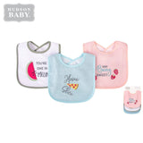 Hudson Baby Pack Of 3 Cotton Bibs