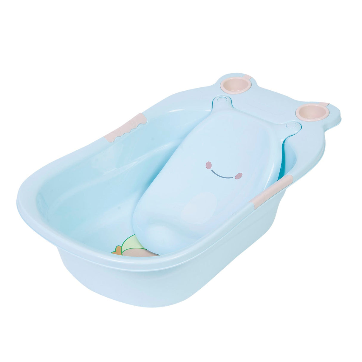 Baby Moo Bath Tub With Bather And Drain Plug Animal Face