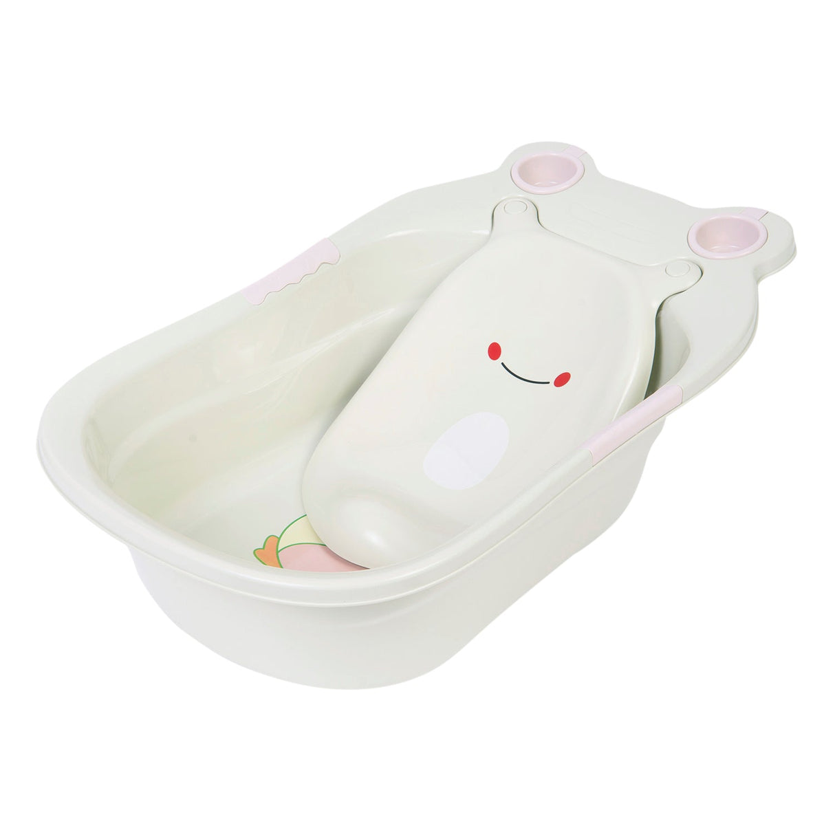 Baby Moo Bath Tub With Bather And Drain Plug Animal Face