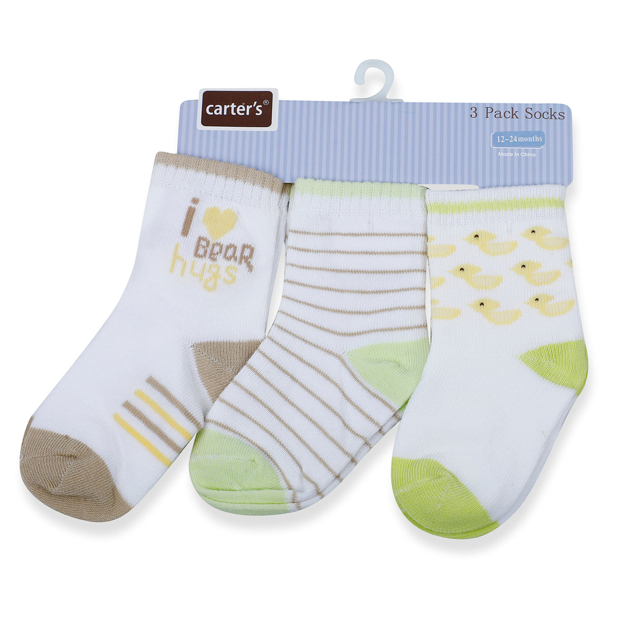 Carter's Printed Pack Of 3 Comfy Cotton Socks