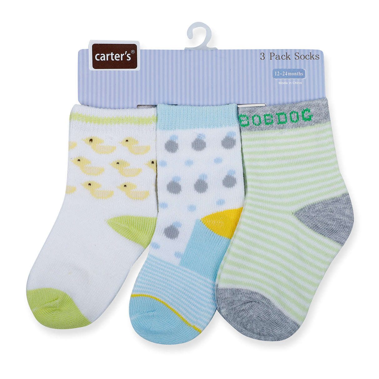 Carter's Printed Pack Of 3 Comfy Cotton Socks