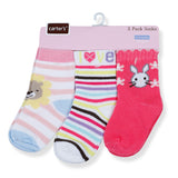 Carter's Printed Pack Of 3 Comfy Cotton Socks