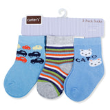 Carter's Printed Pack Of 3 Soft Cotton Socks