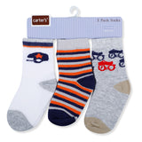 Carter's Printed Pack Of 3 Soft Cotton Socks