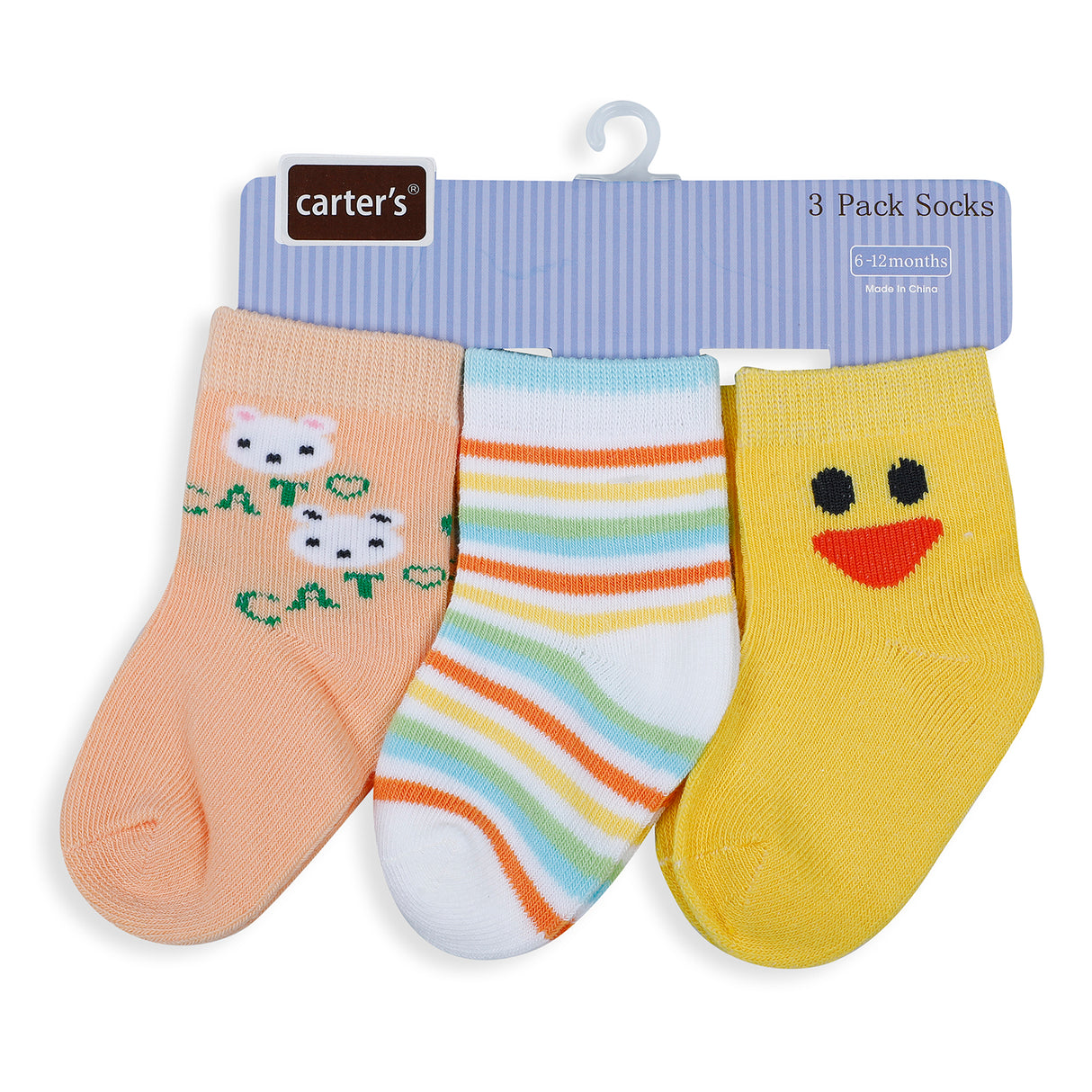 Carter's Printed Pack Of 3 Soft Cotton Socks