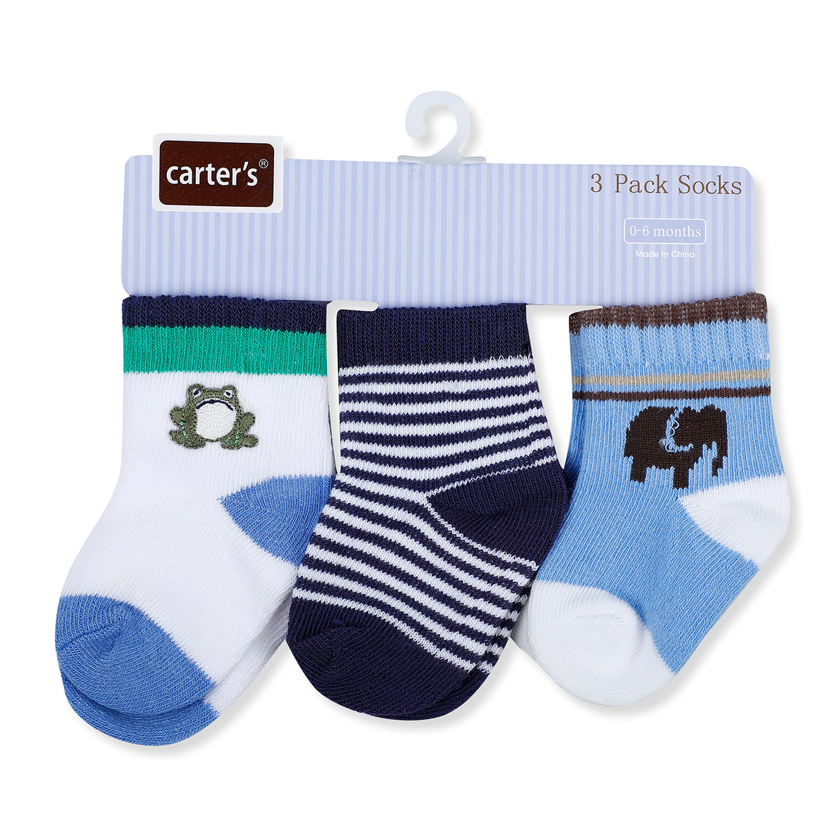 Carter's Printed Pack Of 3 Comfy Cotton Socks