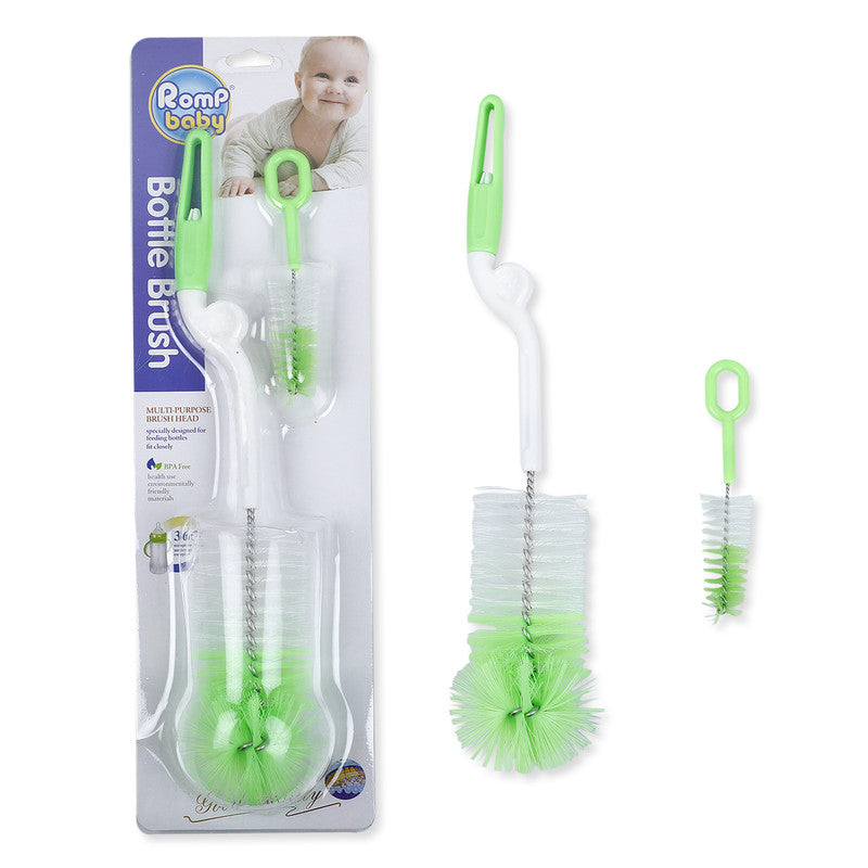 Efficient And Durable Bottle And Nipple Cleaning Brush Set of 2