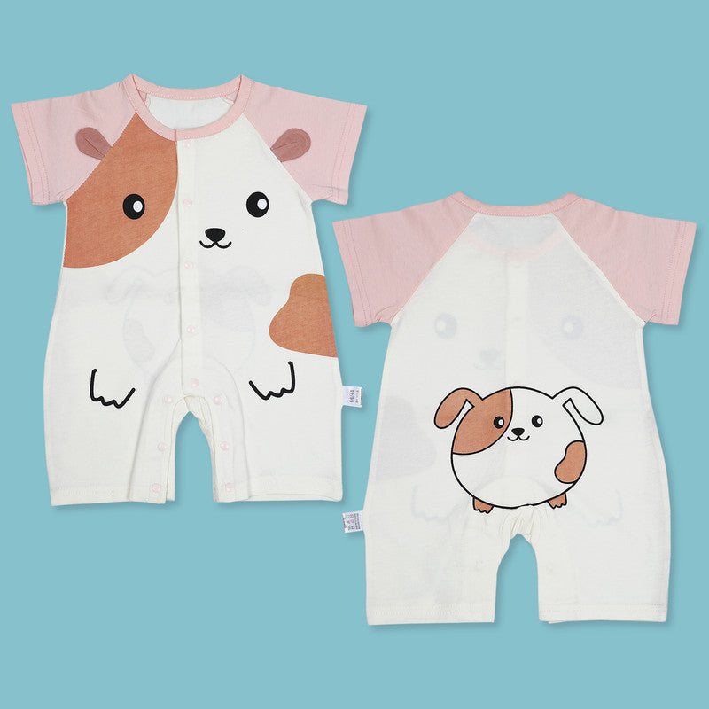 Puppy Infrant Half Sleeve Cotton Short Romper