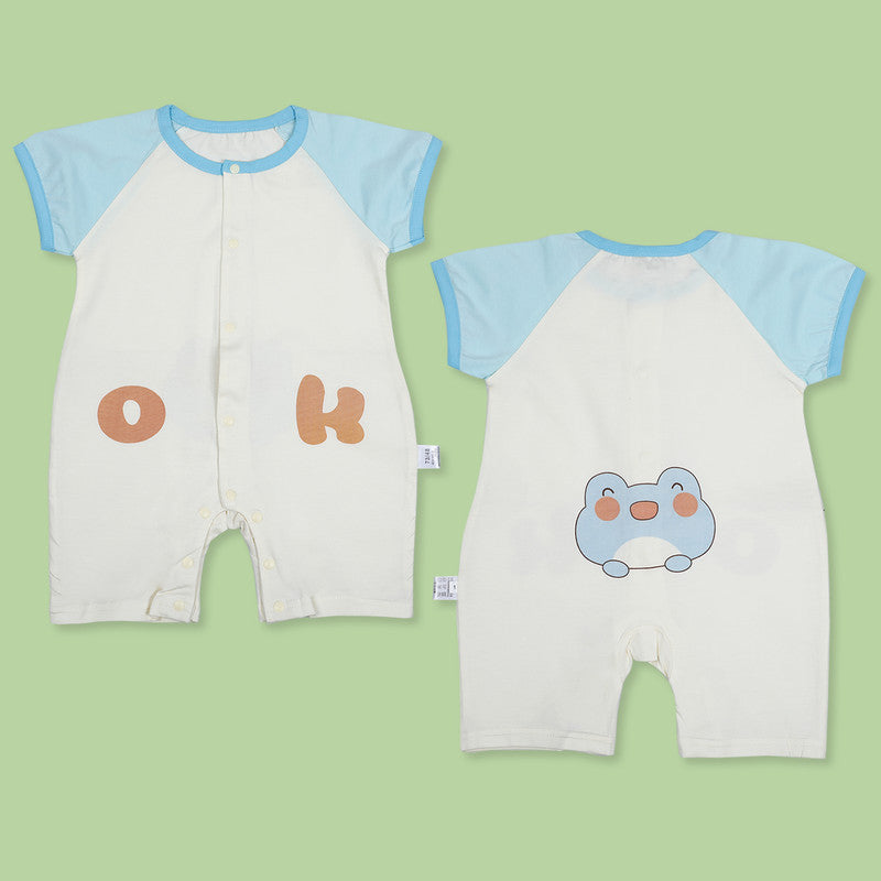 Frog Infrant Half Sleeve Cotton Short Romper