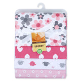 EBERRY Soft Breathable Pack Of 4 Cotton Flalin Wrapper