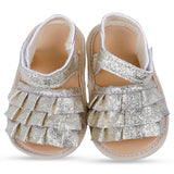 Frill Patterned Velcro Anti-Skid Sandals