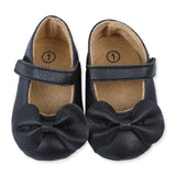 Classy Bow Girls Soft Anti-Skid Ballriena Booties