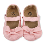 Classy Bow Girls Soft Anti-Skid Ballriena Booties