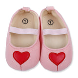 Cute Heart Girls Adorable Anti-Skid Ballerina Booties