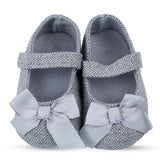 Silky Bow Girls Anti-Skid Ballerina Booties