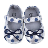 Premium Polka Dot Girls Anti-Skid Ballerina Booties