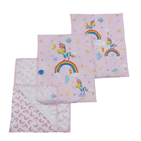 Baby Moo 3 Velvet And 1 Waterproof Diaper Changing Sheet Set