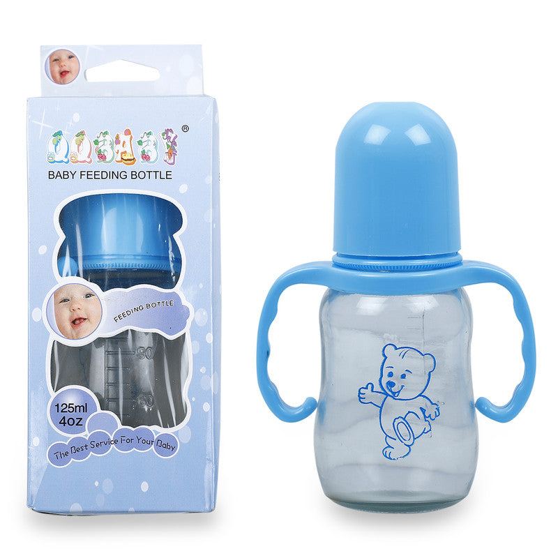 Easy To Carry Mini 125ml Baby Feeding Glass Bottle