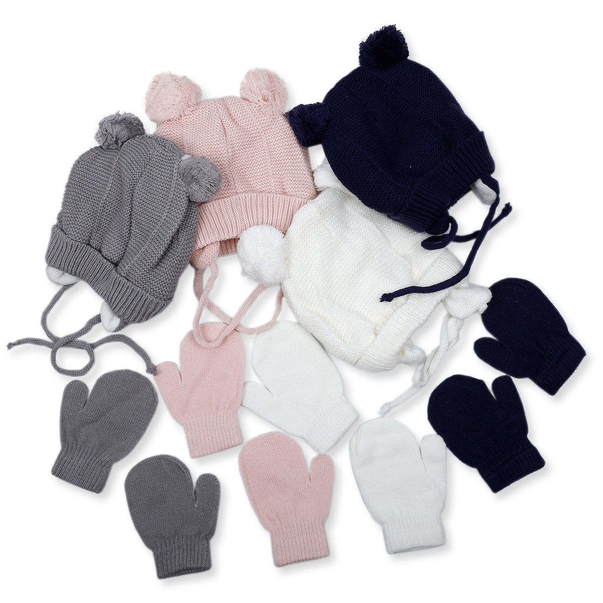 Plain Soft And Streatchable Woollen Cap And Glove Set