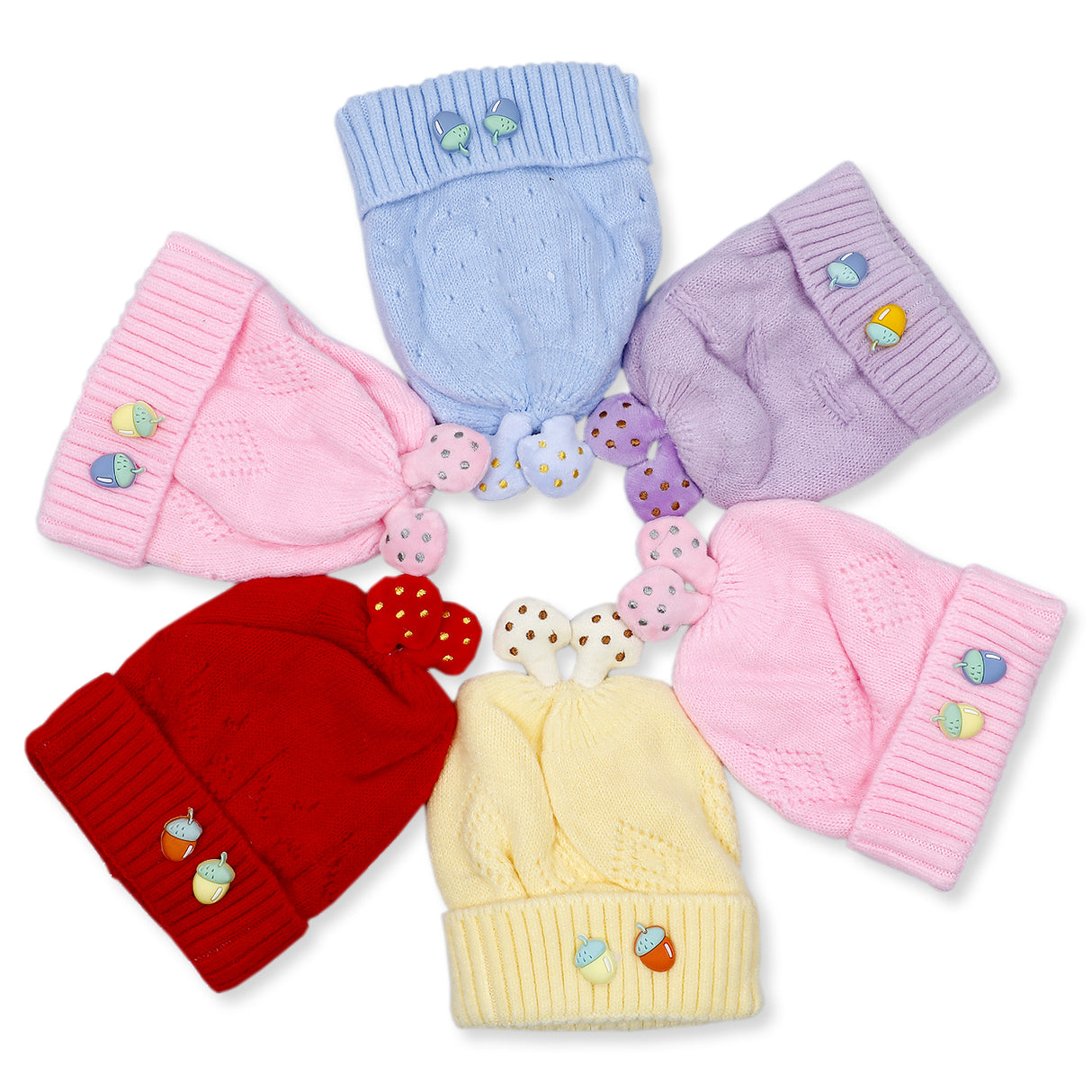 Strawberry Soft And Stretchable Woollen Cap