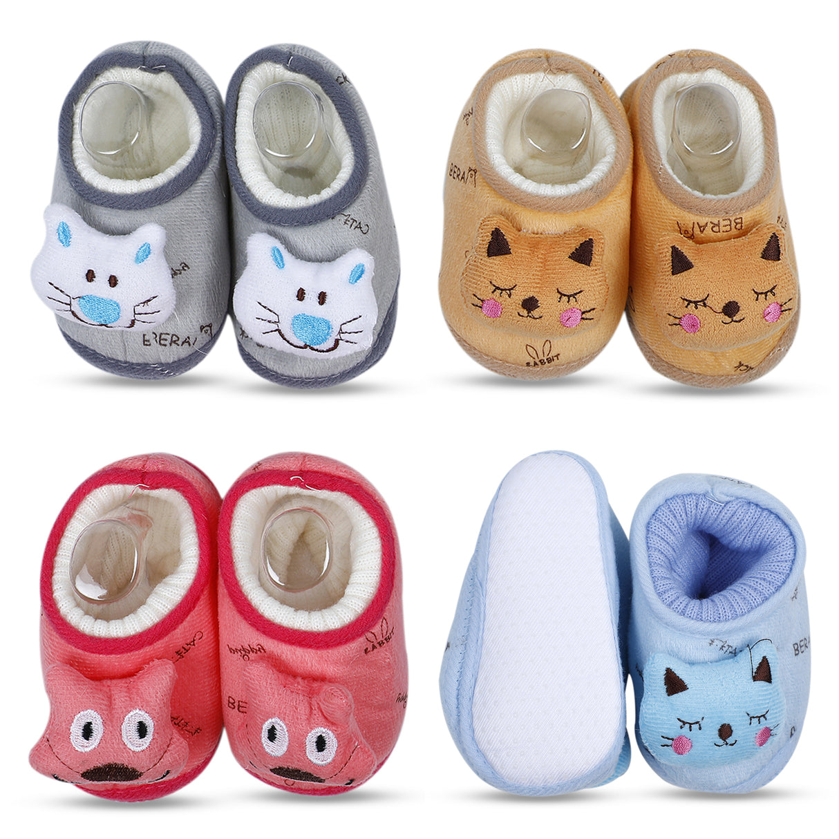 Cute Kitty Soft and Cozy Anti-Skid 3D Booties