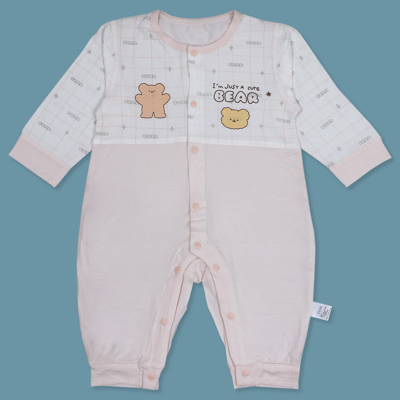 Cute Bear Infrant Full Sleeves Cotton Romper