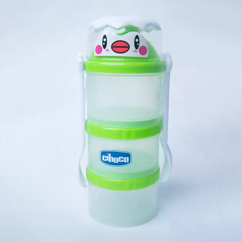 3 layer Baby Milk Powder And Snack Storage Container with Fork And Spoon