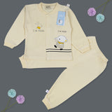 Baby Elephant Full Sleeves Top And Pyjama Cotton Night Suit