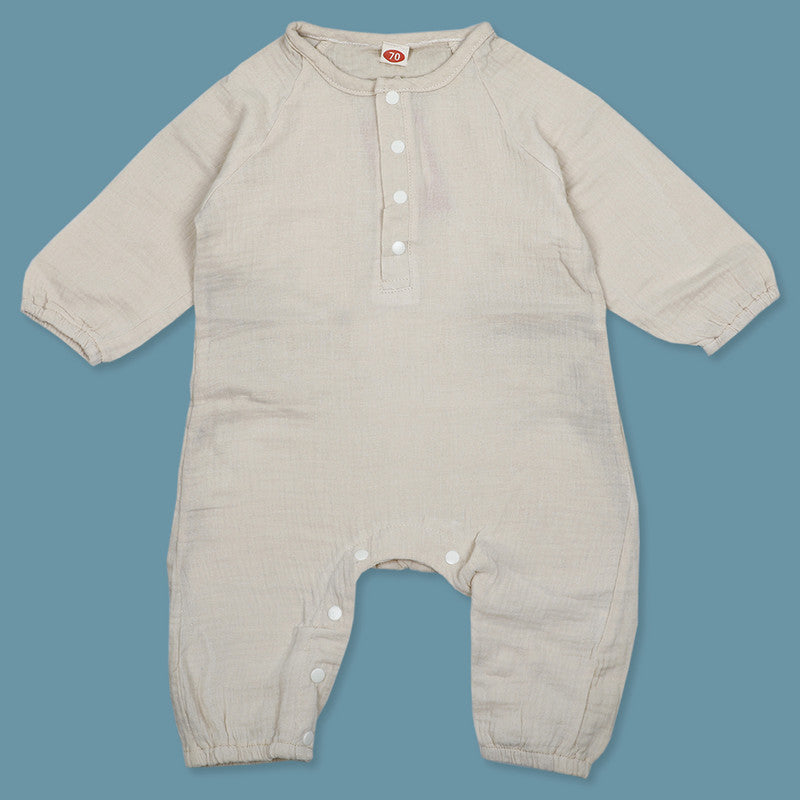 Plain Infrant Full Sleeves Cotton Romper