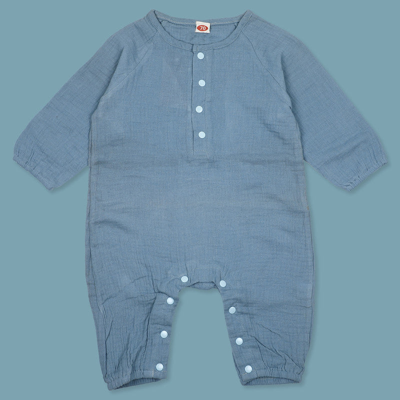 Plain Infrant Full Sleeves Cotton Romper