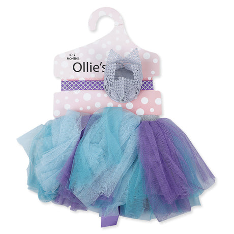Stylish Partywear Girls Skirt And Accessory Set