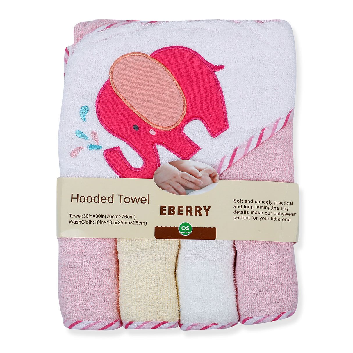 EBERRY Soft And Cozy Towel & Wash Cloth Set