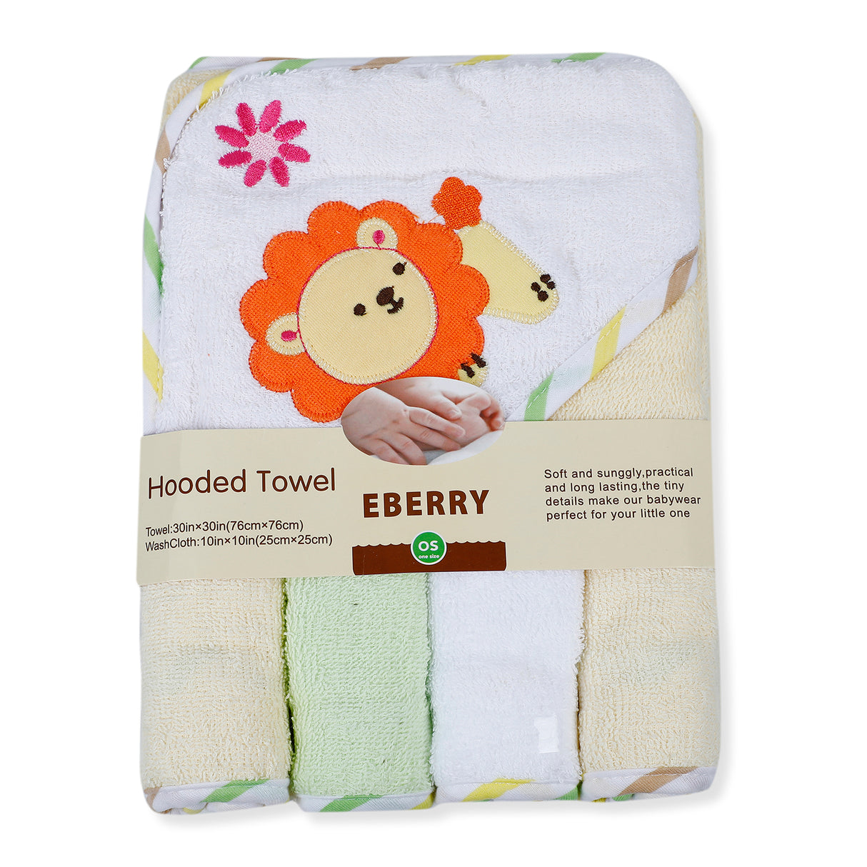 EBERRY Soft And Cozy Towel & Wash Cloth Set