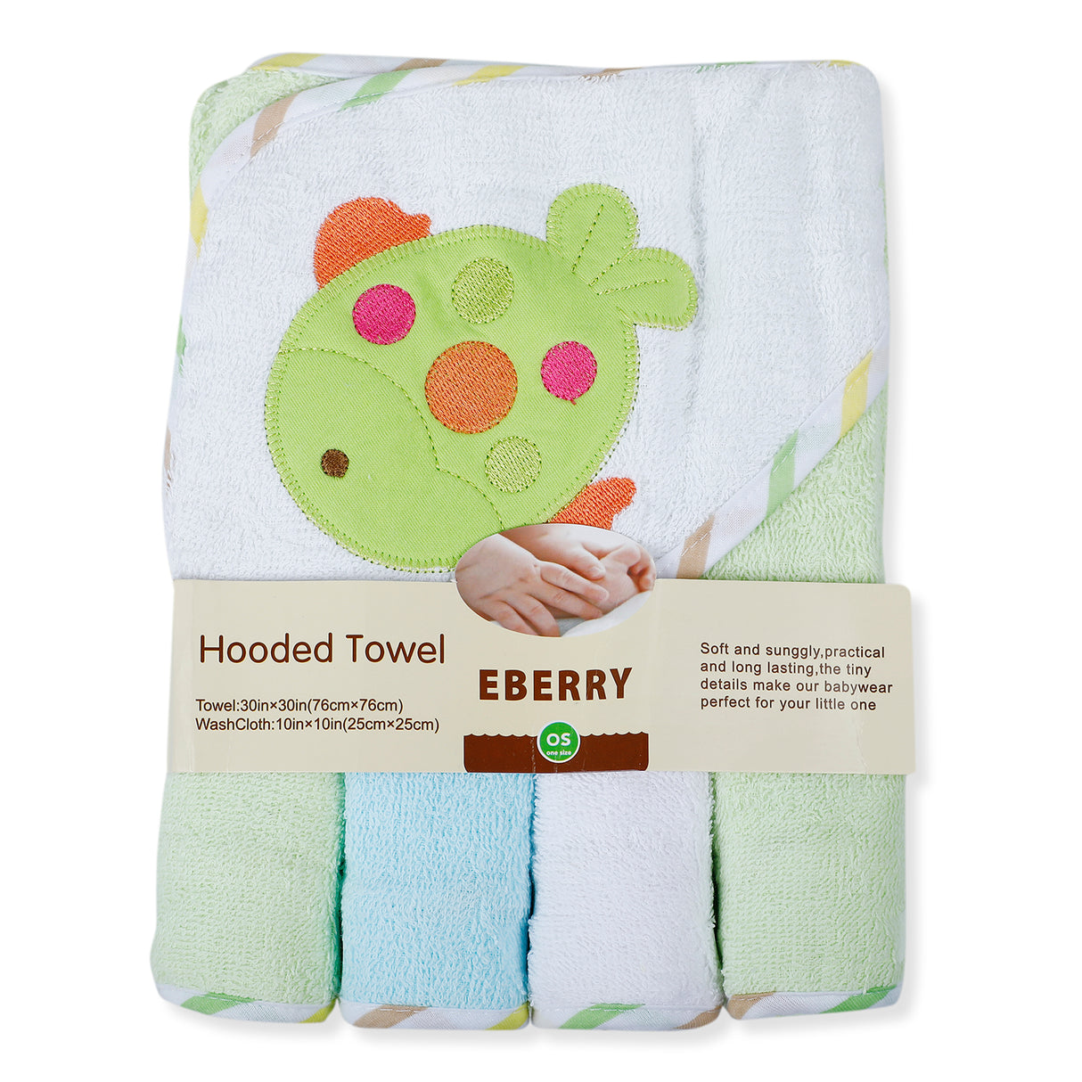 EBERRY Soft And Cozy Towel & Wash Cloth Set