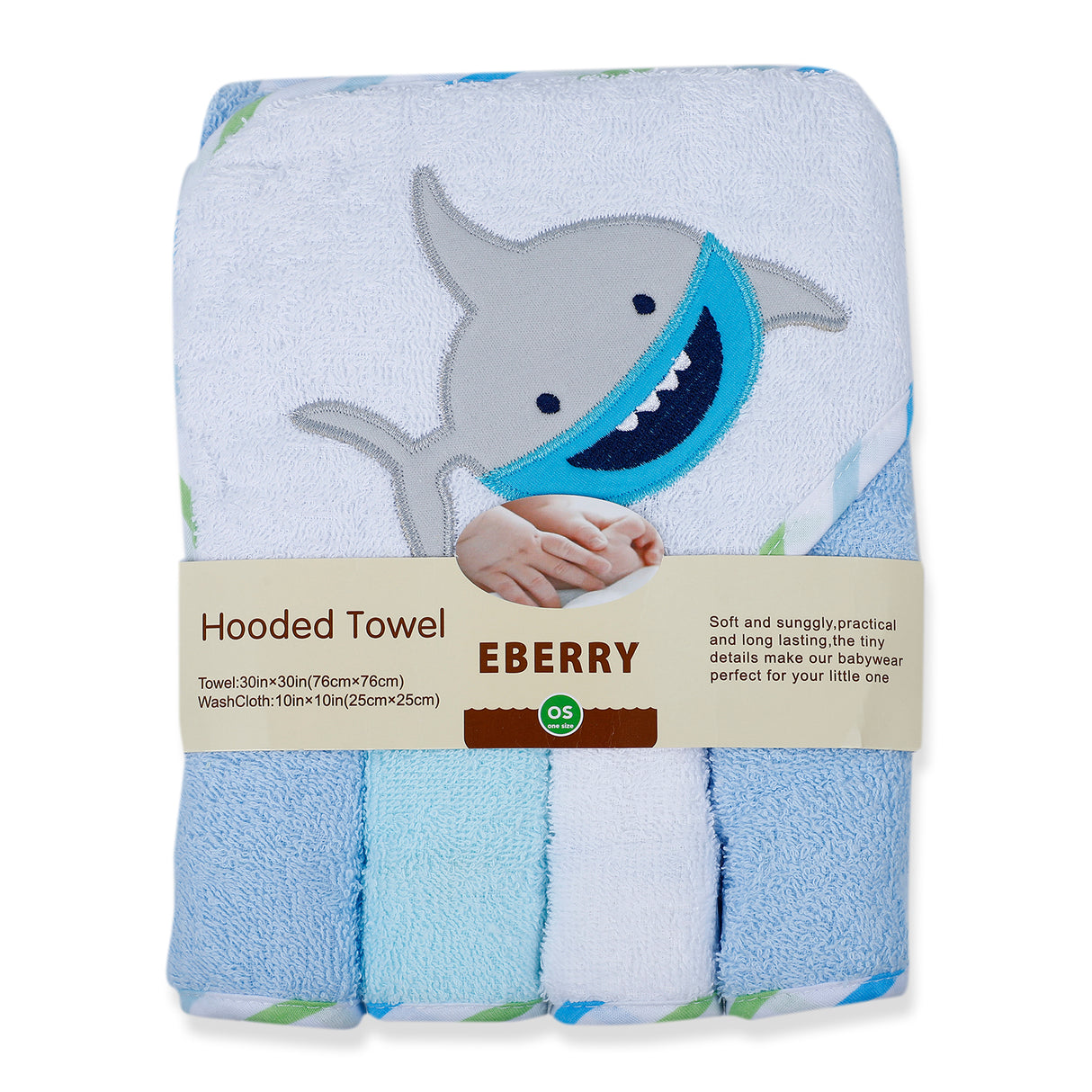 EBERRY Soft And Cozy Towel & Wash Cloth Set