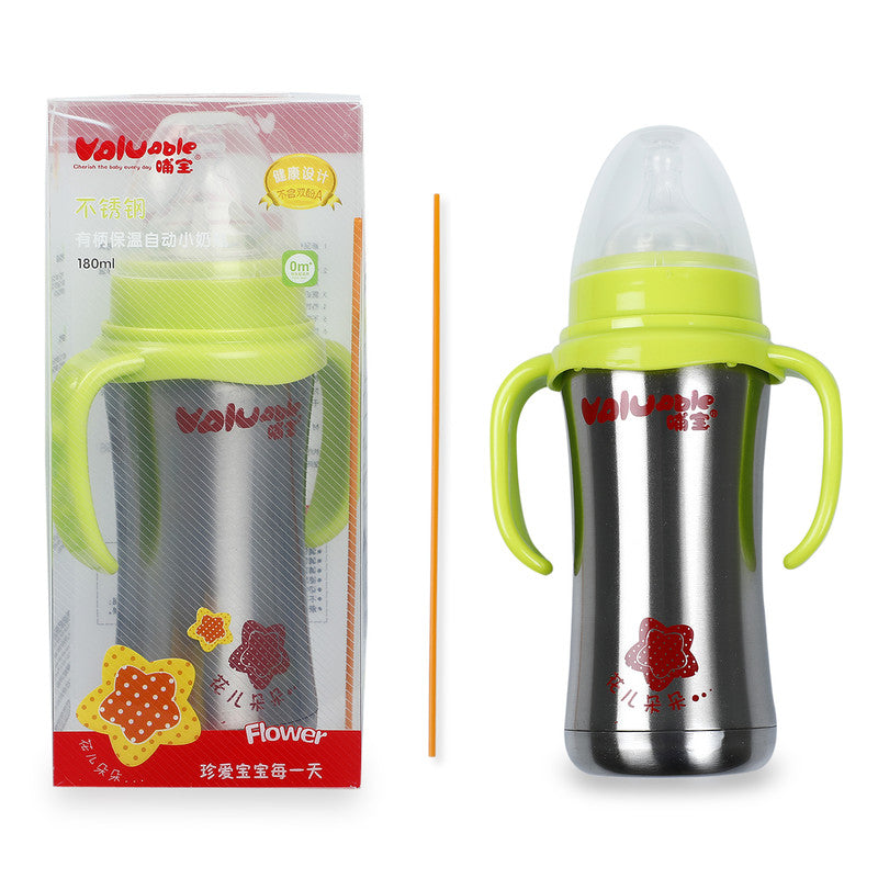 Easy To Grip Stainless Steel Baby Feeding Bottle with Handle